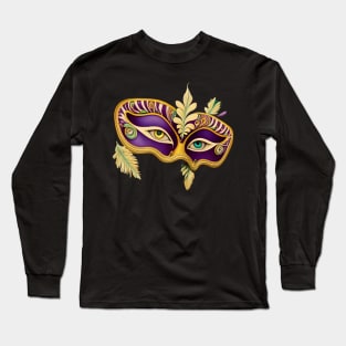 Mardi Gras Fleur De Lis mardi Tree Long Sleeve T-Shirt